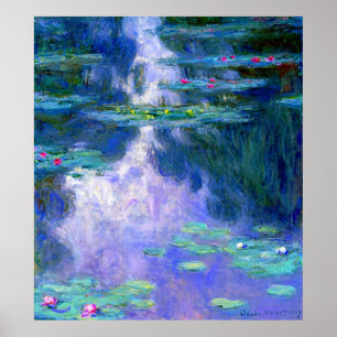 Näckrosor vid Claude Monet Poster