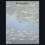 Näckrosor vid Claude Monet, vintageblommor Brevhuvud<br><div class="desc">Näckrosor (1906) vid Claude Monet är en vintageimpressionismkonst landskap blom- målning. Den är en av många variationer av näckrosmålningar, som Monet målade i hans blomsterträdgård i Giverny, frankriken. Näckrosblommor i en vår kryddar damm. Om konstnären: Claude Monet (1840-1926) var en grundare av den franska impressionisten, målning somrörelse med mest av...</div>