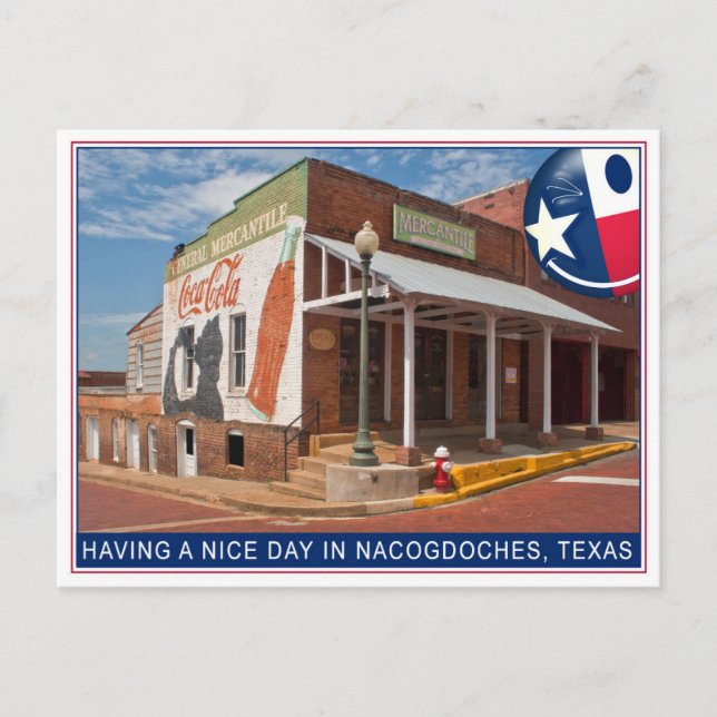 NACOGDOCHES TEXAS MERCANTILE POSTCARD VYKORT (Framsida)