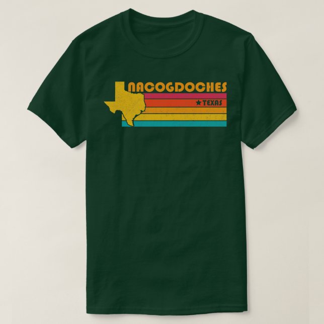 Nacogdoches Texas Vintage Distress Souvenir T Shirt (Design framsida)