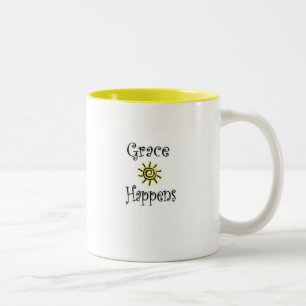 Nåd händer kaffemuggen Två-Tonad mugg