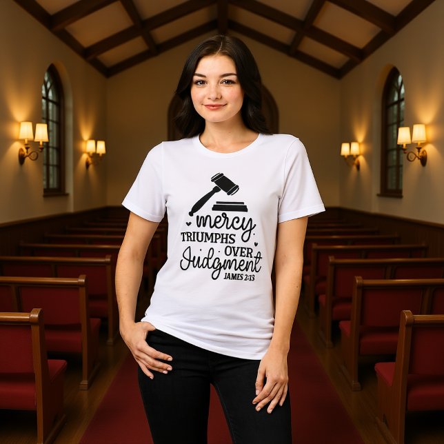 Nåd Segrar Över Domen Jakob 2:13 T-shirt (Skapare uppladdad)