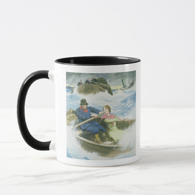 Nådälskling (1815-41) och henne far som räddar su mugg (Vänster)