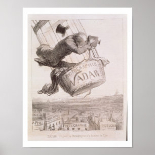 Nadar (1820-1910) upplyftande fotografi till heien poster