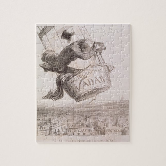 Nadar (1820-1910) upplyftande fotografi till heien pussel (Vertikal)