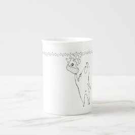 Nådde mugg benporslin mugg