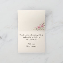 Nadeshiko Thank You Card Tack Kort