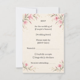Nadeshiko Wedding RSVP Card