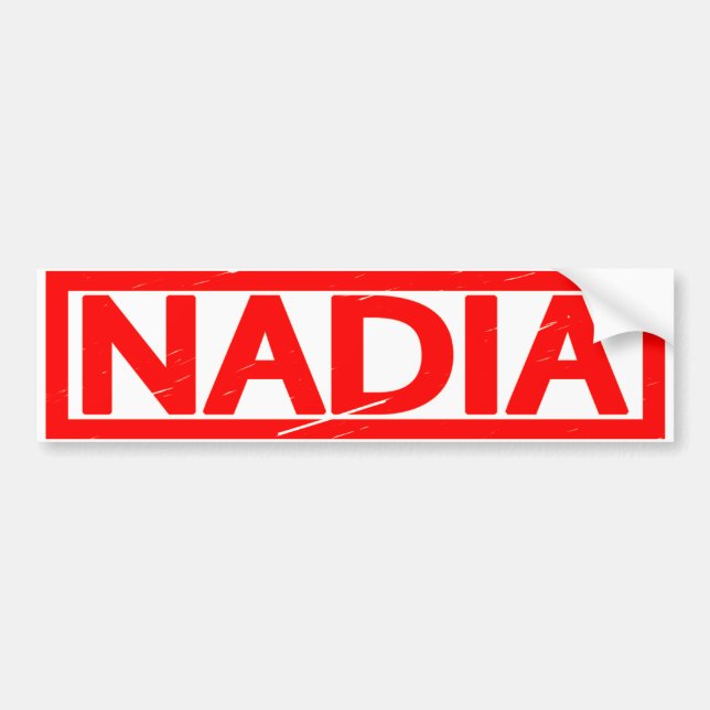 Nadia Frimärke Bildekal (Framsidan)