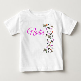 Nadia, Namn Logotyp med Australian Wildlife T Shirt