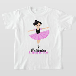 Nådigt Lycklig Mjuk Rosa  Ballerina Personlig T Shirt