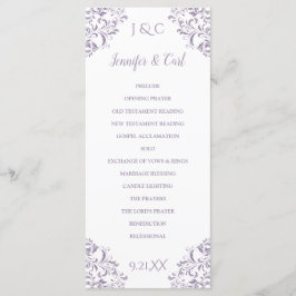 Nadine Bröllopsprogram | Tea-Length (Lavendel) Program