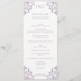 Nadine Bröllopsprogram - Tea-length -Lavendel Program