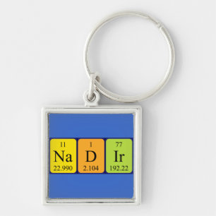 Nadir Periodisk bord namn nyckelring
