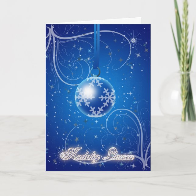 Nadolig Llawen en Blwyddyn Newydd Dda! - Glada Helgkort (Framsida)