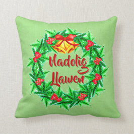 Nadolig Llawen Welsh God jul Kudde