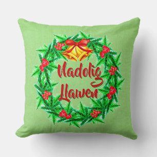 Nadolig Llawen Welsh God jul Kudde