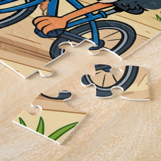 Nae Nae & Lulu Adventures Bike Riding Puzzle Pussel (Sidan)