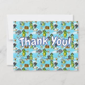 Nae Nae & Lulu-äventyr Tack-kort Vykort