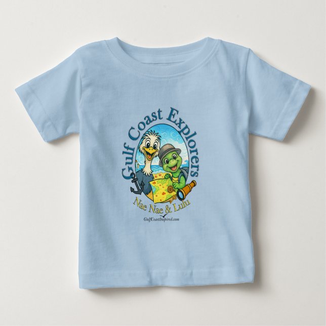Nae Nae & Lulu Bukt Kusten Explorer T Shirt (Framsida)