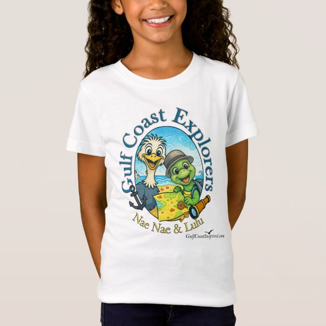 Nae Nae & Lulu Bukt Kusten Explorer T Shirt (Framsida)