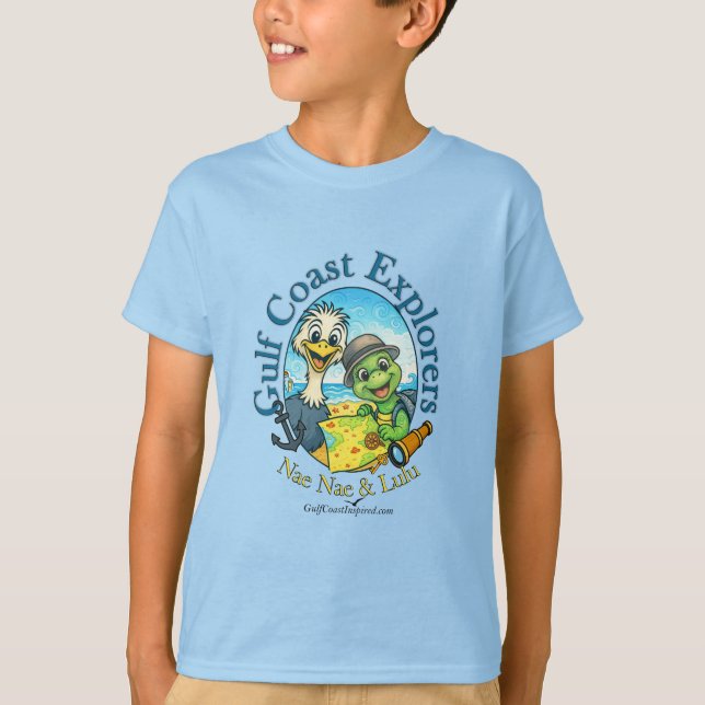 Nae Nae & Lulu Gulf Coast Explorers  T-Shirt (Framsida)