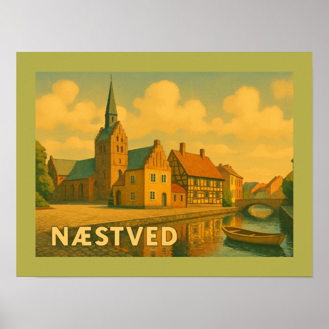 Næstved Denmark Church Poster (Framsidan)