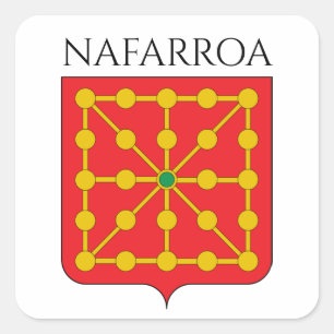 Nafarroa Fyrkantigt Klistermärke