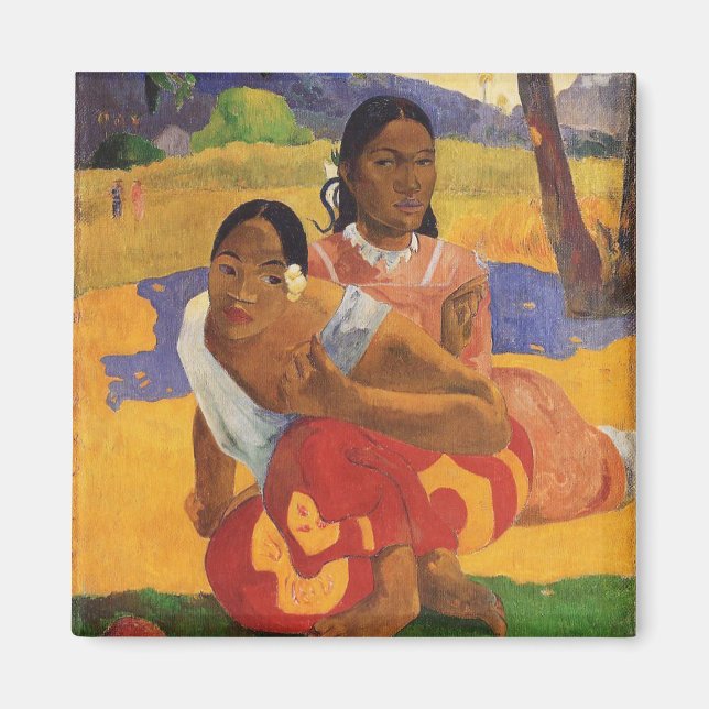 "Nafea Faa Ipoipo" - Paul Gauguin Magnet (Framsidan)