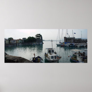 Nafpaktos hamn poster