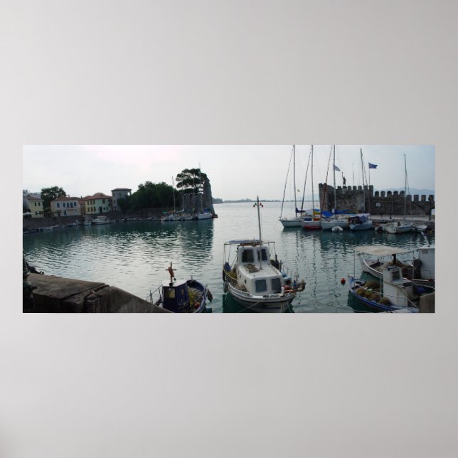 Nafpaktos hamn poster (Framsidan)