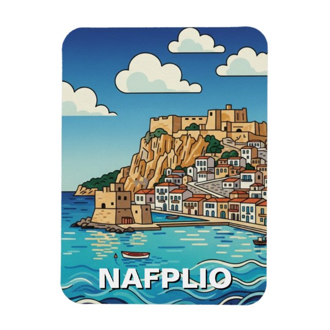 Nafplio Grekland Resa Magnet (Vertikal)