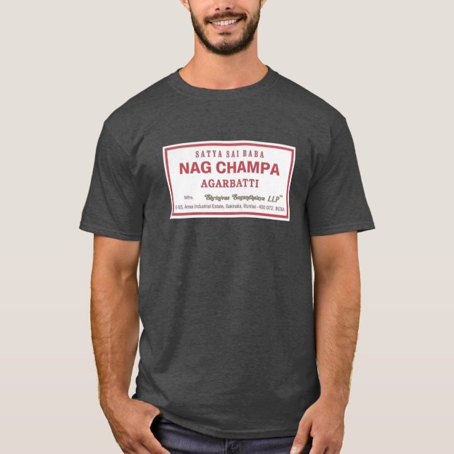 NAG CHAMPA RÖKELSE SATYA SAI BABA present - Copy T Shirt (Framsida)