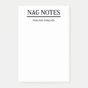 Nag Notes från din älskande fru Funny Notes Post-it Block