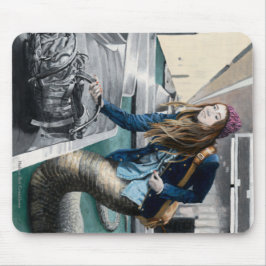 Naga Explorer World Travel Fantasy Art Mousepad Musmatta