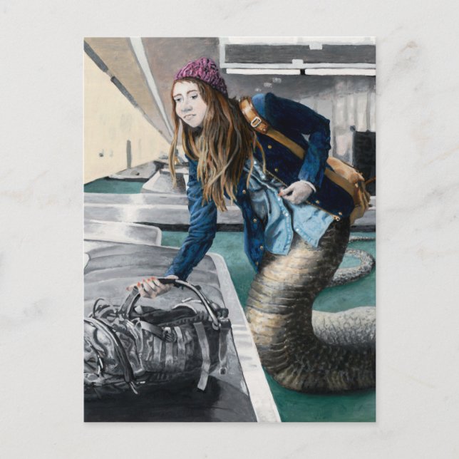 Naga Explorer World Travel Fantasy Art Postcard Vykort (Framsida)