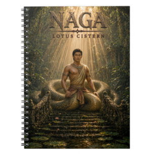 Naga Lotus Cistern Mörk Cinema Anteckningsbok