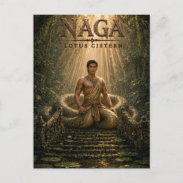 Naga Lotus Cistern Mörk Cinema Vykort