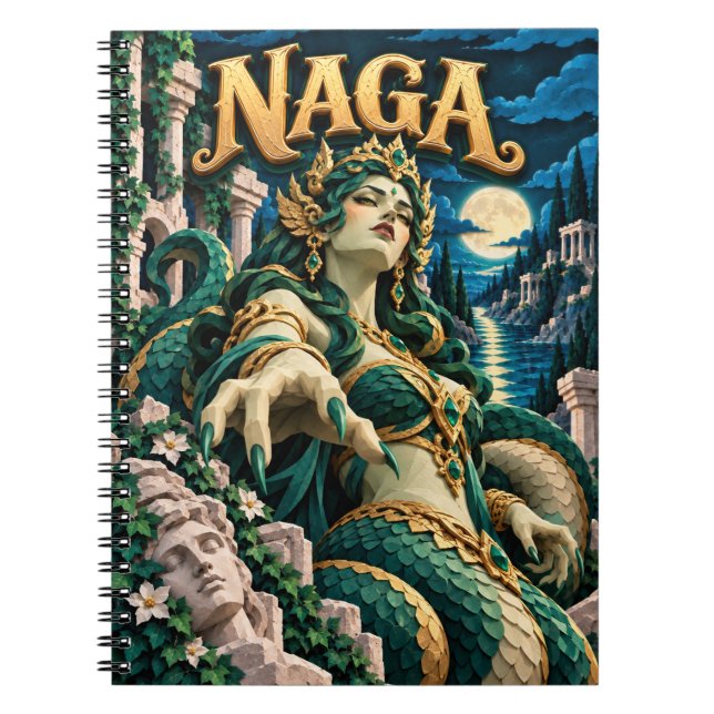 Naga, Pappersklippt Monster Anteckningsbok (Framsidan)