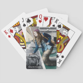 Naga utforskar världsresefantasiska spelkort