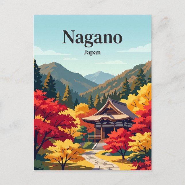 Nagano Japan Vykort (Framsida)