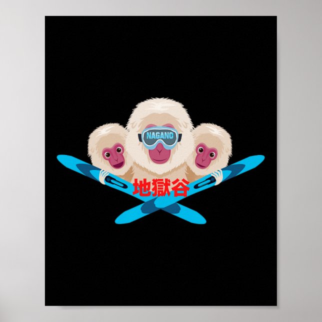 Nagano skidåkare  poster (Framsidan)