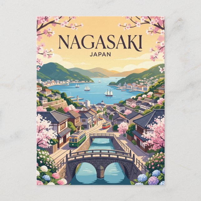 Nagasaki Japan Vykort (Framsida)