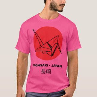 Nagasaki Origami Art A Tribute to japansk Cult T Shirt