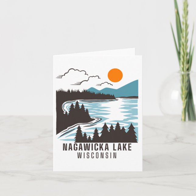 Nagawicka Sjö Kort (Framsida)