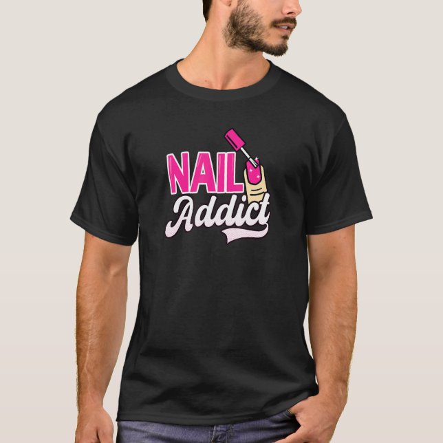 Nagel Addict Nagel Tech T Shirt (Framsida)