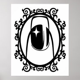 Nagel är ett konstform poster