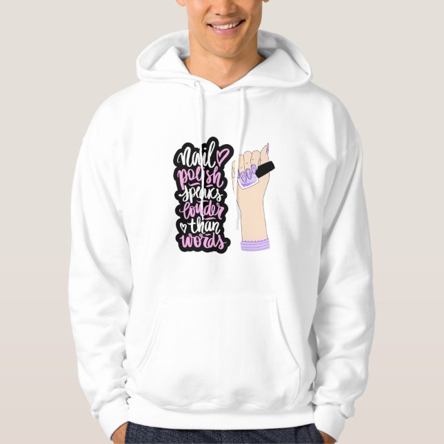 NAGEL ART STIL HOODIE (Framsida)