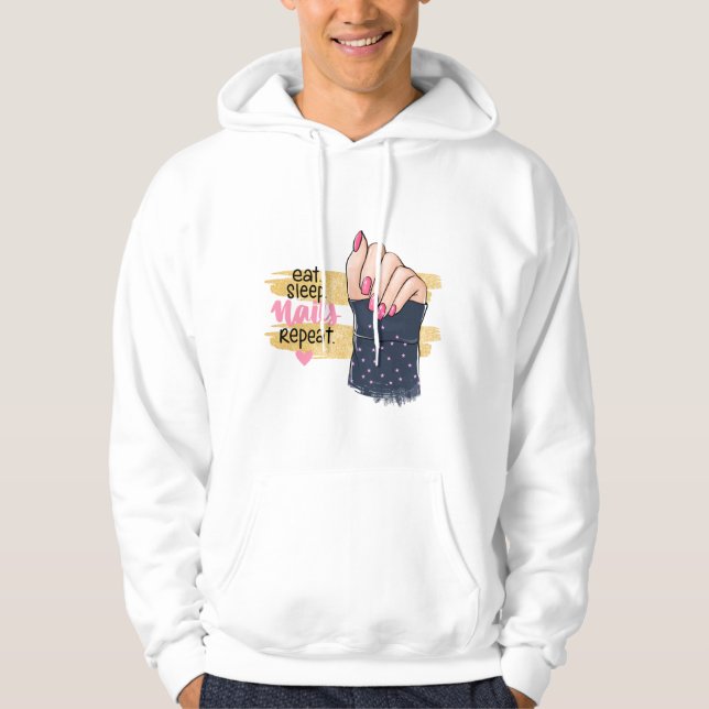 NAGEL ART STIL HOODIE (Framsida)