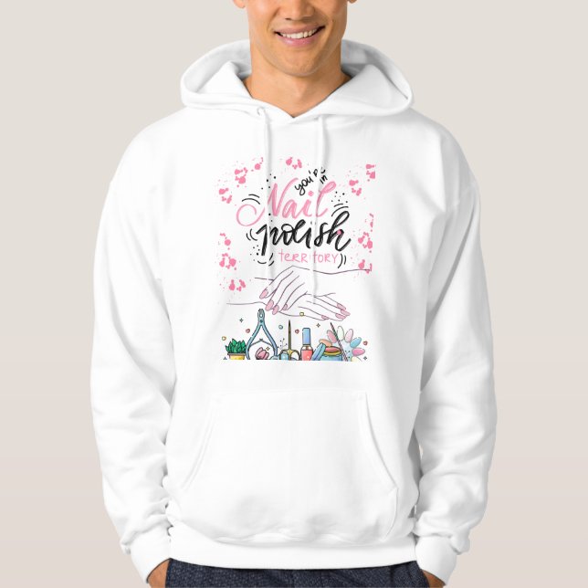 NAGEL ART STIL HOODIE (Framsida)